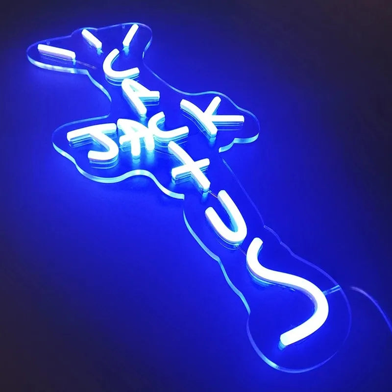 EZPZ Cactus Jack LED Custom Neon Sign USB Light Room Decoration Neon Light Rap West Coast Bedroom Wall Decoration Bar Pub Party Decor