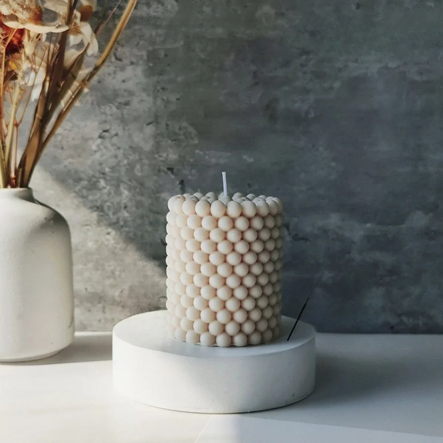 EZPZ Nordic Bubble Cube Scented Candle Soy Wax Aromatherapy Candle Home Bedroom Table Decor Wedding Birthday Gift