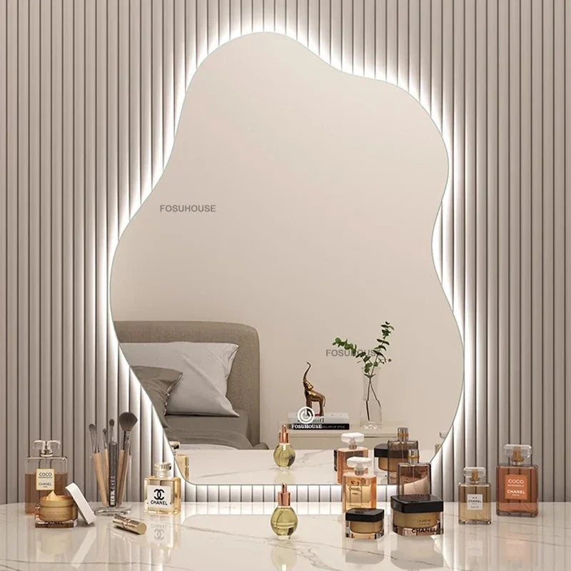 EZPZ Cloud Smart LED Decorative Mirrors Home Bedroom Dressing Table Mirror Wall-mounted Vanity Mirror Designer Mirror for Decorative