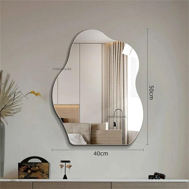 EZPZ Cloud Smart LED Decorative Mirrors Home Bedroom Dressing Table Mirror Wall-mounted Vanity Mirror Designer Mirror for Decorative