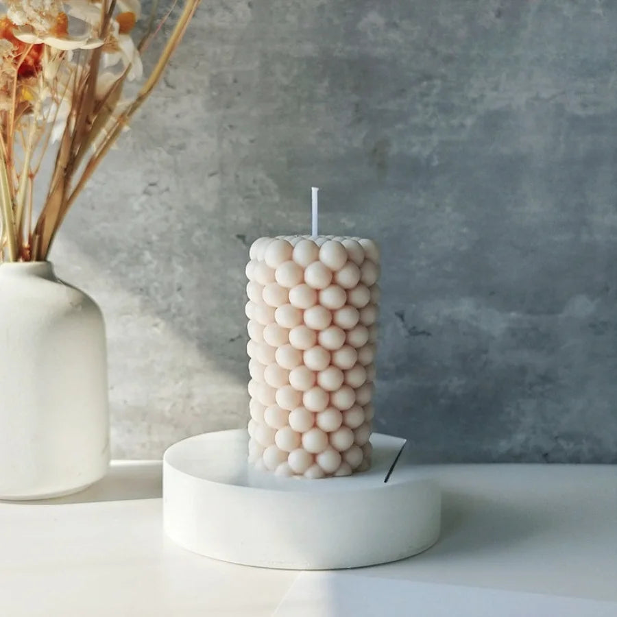 EZPZ Nordic Bubble Cube Scented Candle Soy Wax Aromatherapy Candle Home Bedroom Table Decor Wedding Birthday Gift