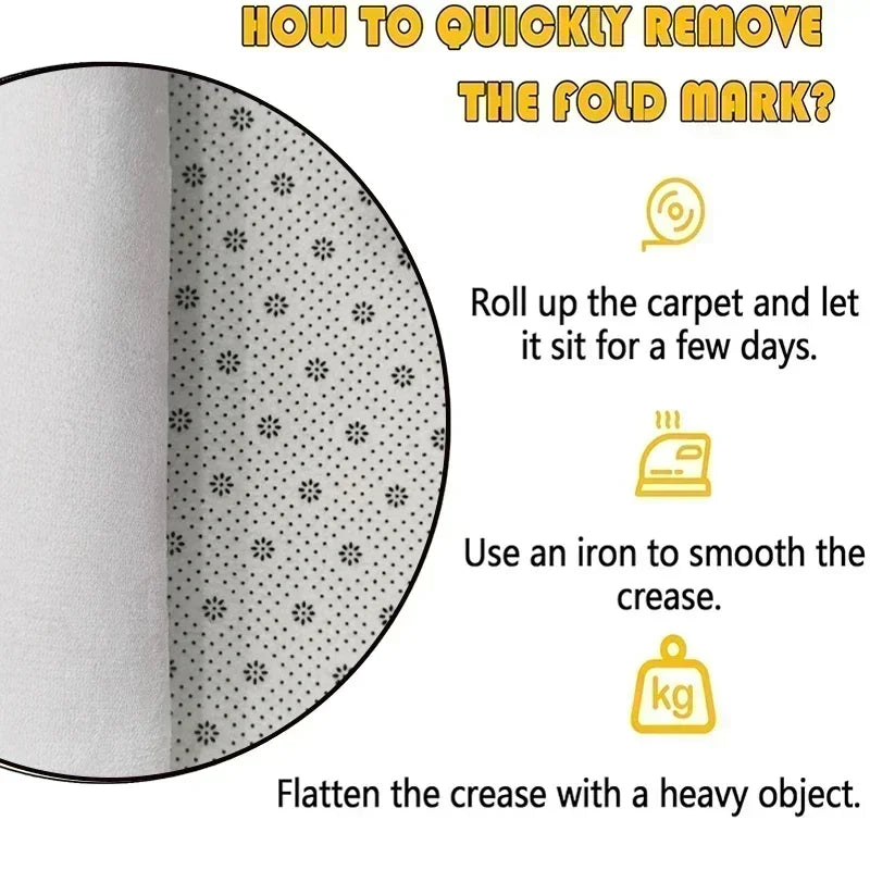 EZPZ 3D Vortex Illusion Carpet Rug for Living Room Decor Bedroom Area Floor Mat Abstract Geometric Optical Vertigo Carpet Non-slip