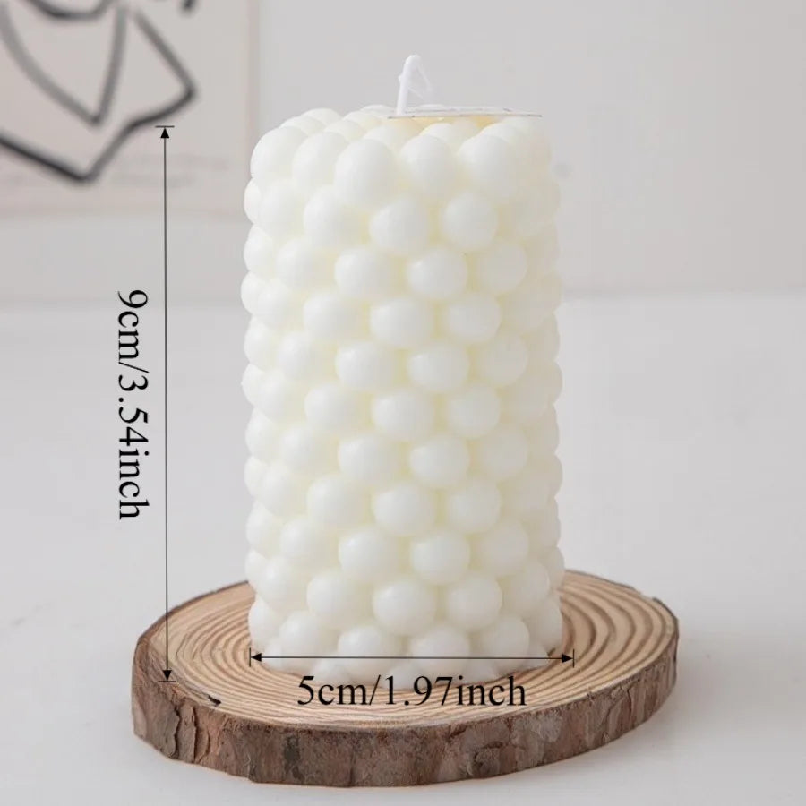 EZPZ Nordic Bubble Cube Scented Candle Soy Wax Aromatherapy Candle Home Bedroom Table Decor Wedding Birthday Gift