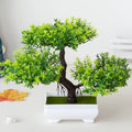 EZPZ Artificial Bonsai Tree Juniper Plant Home Indoor Decorations Green Fake Potted Plants