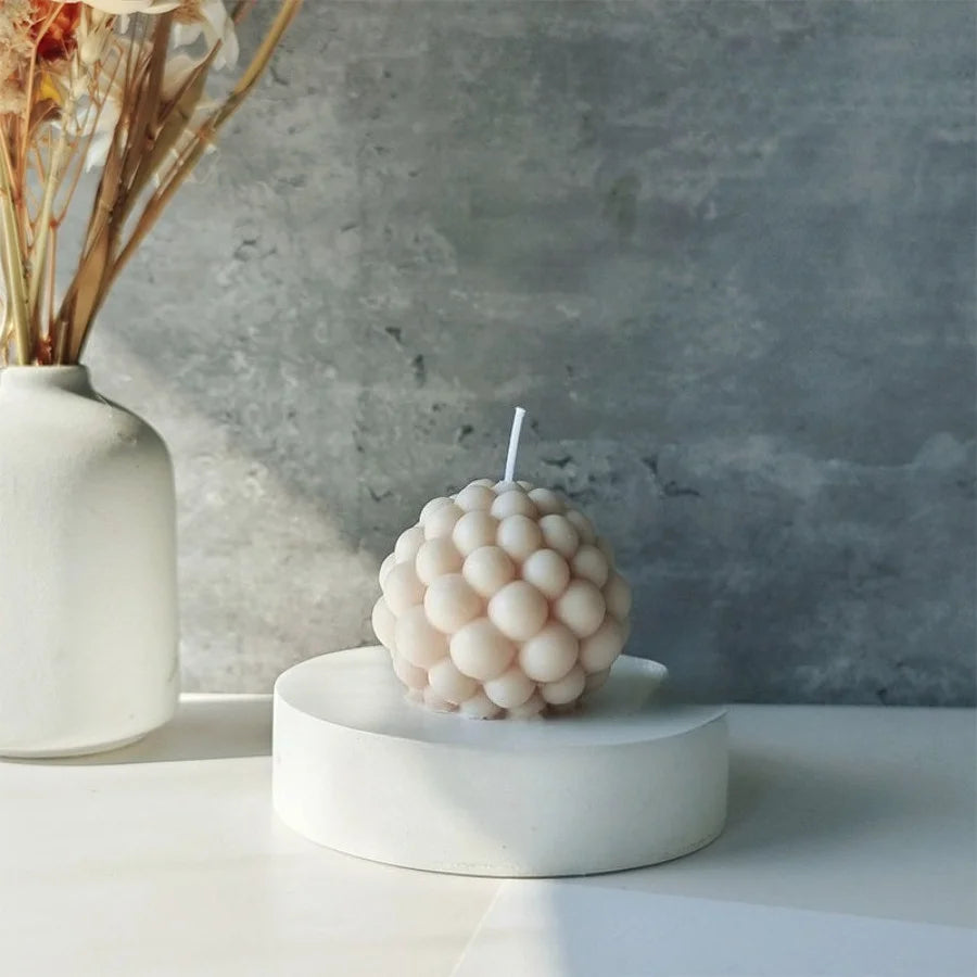 EZPZ Nordic Bubble Cube Scented Candle Soy Wax Aromatherapy Candle Home Bedroom Table Decor Wedding Birthday Gift