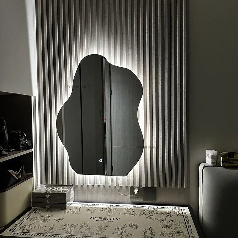 EZPZ Cloud Smart LED Decorative Mirrors Home Bedroom Dressing Table Mirror Wall-mounted Vanity Mirror Designer Mirror for Decorative