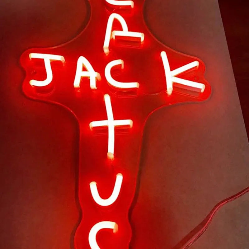 EZPZ Cactus Jack LED Custom Neon Sign USB Light Room Decoration Neon Light Rap West Coast Bedroom Wall Decoration Bar Pub Party Decor
