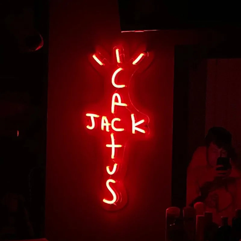 EZPZ Cactus Jack LED Custom Neon Sign USB Light Room Decoration Neon Light Rap West Coast Bedroom Wall Decoration Bar Pub Party Decor
