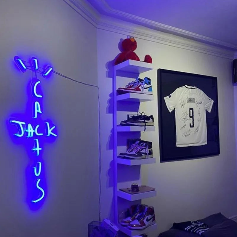 EZPZ Cactus Jack LED Custom Neon Sign USB Light Room Decoration Neon Light Rap West Coast Bedroom Wall Decoration Bar Pub Party Decor