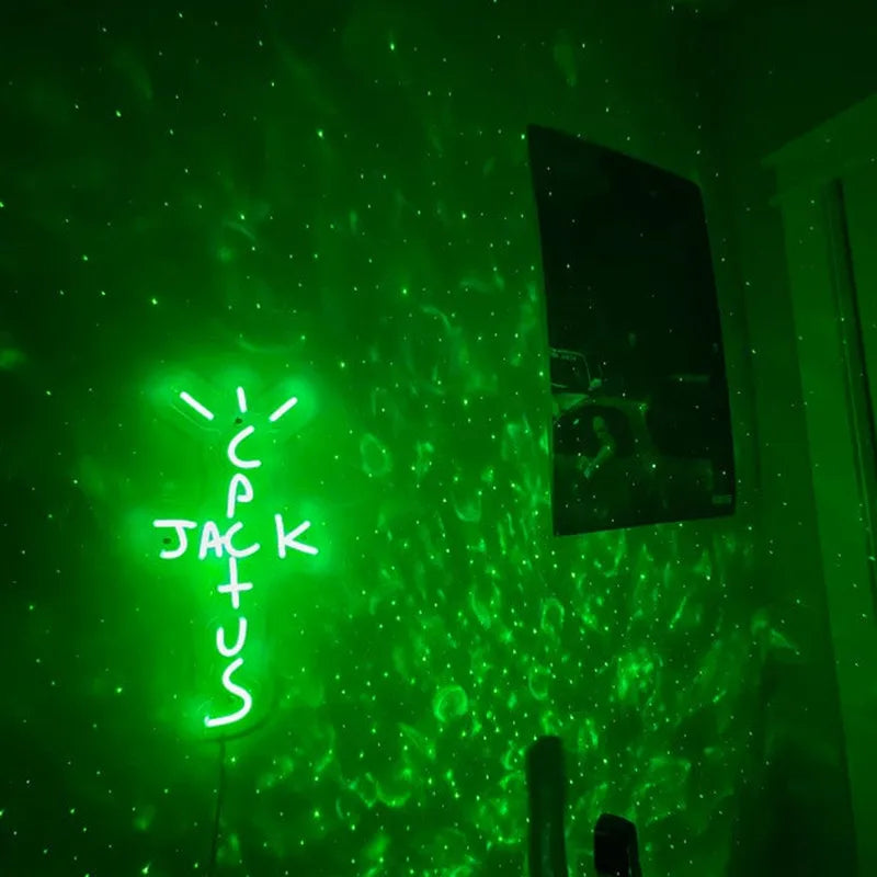 EZPZ Cactus Jack LED Custom Neon Sign USB Light Room Decoration Neon Light Rap West Coast Bedroom Wall Decoration Bar Pub Party Decor
